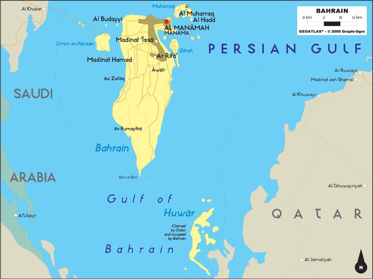 карта Бахрэйна ў аўтаномным рэжыме