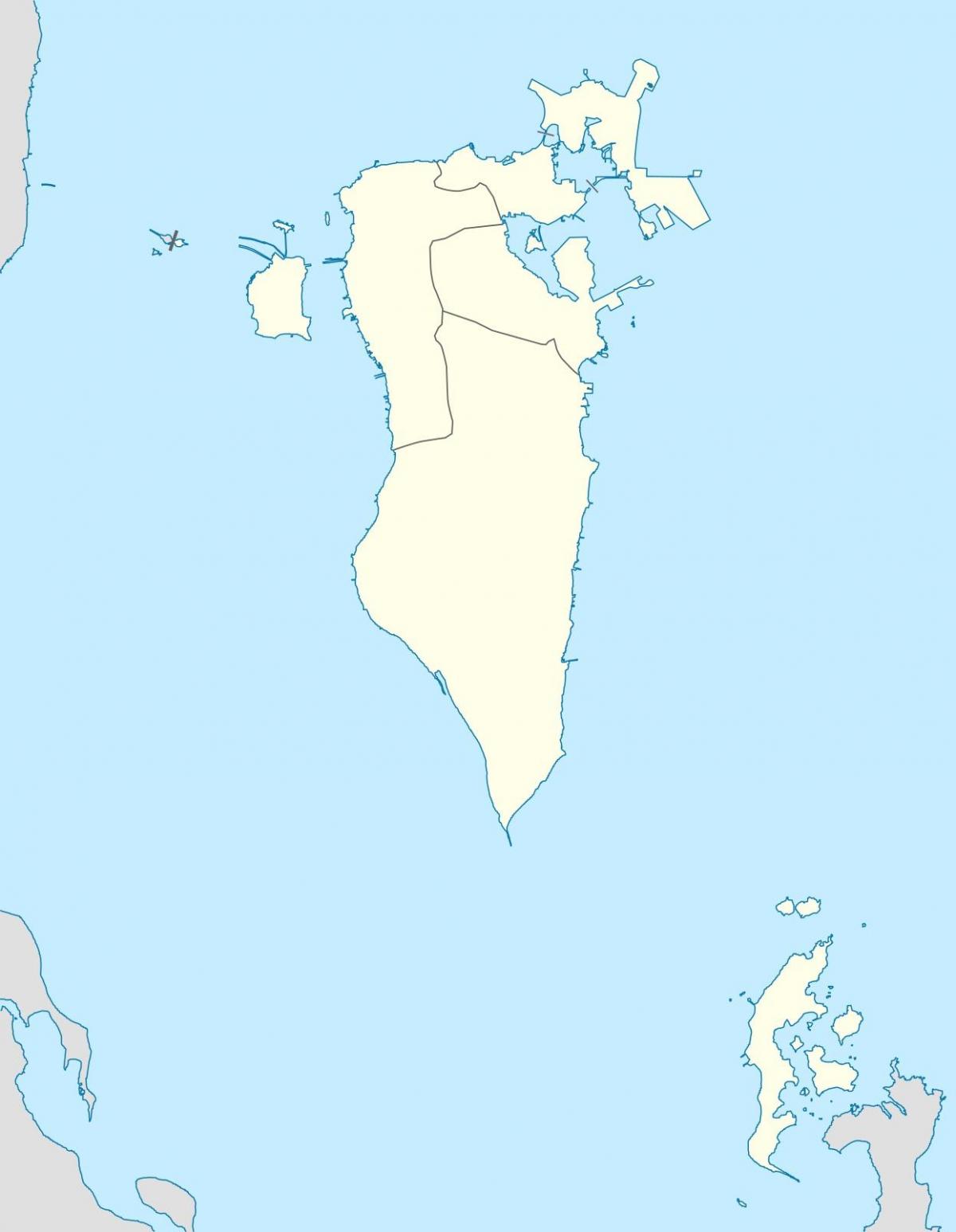 карта Бахрэйна вектарная карта 