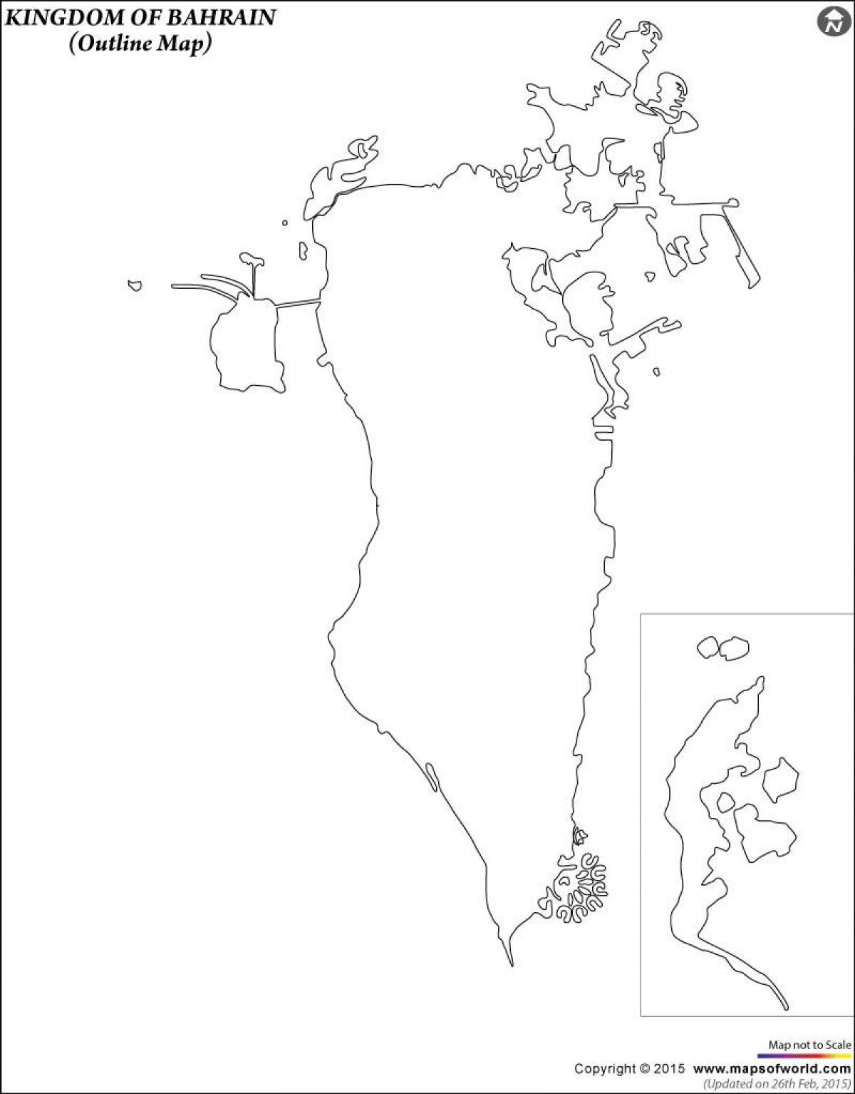 карта Бахрэйна карце план