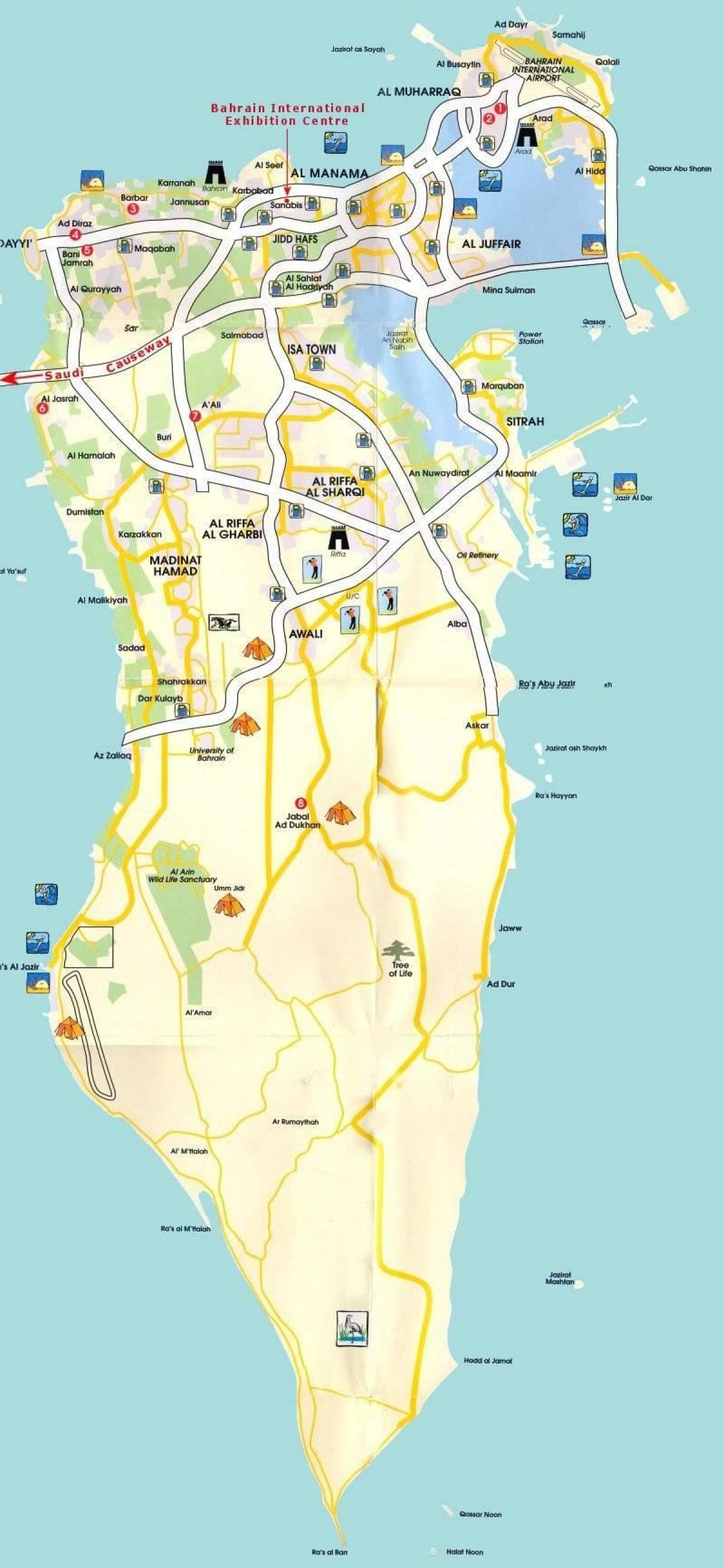 карта манама, Бахрэйн